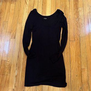Express Bodycon Sweater Dress in Navy, Size S